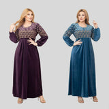 عباية إستقبال حريمي هايدي مستورد وش واحد تطريز الوان متعدده شتوي من ايه ال واي - 21015-12