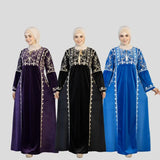 عباية إستقبال حريمي هايدي مستورد وش واحد تطريز الوان متعدده شتوي من ايه ال واي - 21015-14