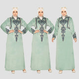 عبايه استقبال حريمي قطيفه هايدي مستوردوش واحد تطريز الوان متعدده شتوي من ايه ال واي - 21015-8