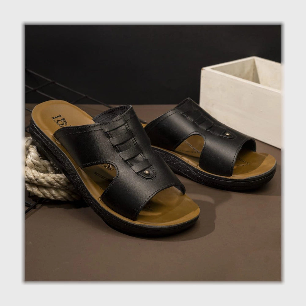 شبشب طبي رجالى جلد الوان متعددة Al-Mathaf Shoes من شوز ماركت - 211-BK