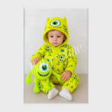 سالوبيت كورتي البعبع بكابيشوه اطفالي بولار مستورد اصفر شتوي من بيبي وايت - 2126