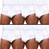 بوكسر داخلي رجالي 95 % قطن 5% ايلاستين ابيض جميع المواسم من فورما-FMBF011-6PK.L