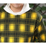 Hooded Sweatshirt for Men, Milton - Olive Yellow