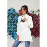 Hooded Sweatshirt for Women, Milton - White