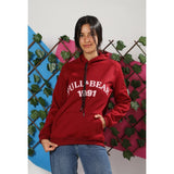 Hooded Sweatshirt for Women, Milton - Dark Red