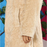 Long Fur Coat for Men, Fur - Beige