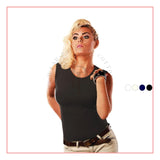 بدي بدون أكمام رقبة دوران حريمي من بوريل