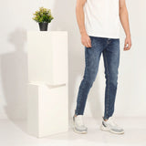 بنطلون جينز من ايه اس اكس 3 رجالي واي بوي جينز رباعية; أزرق داكن