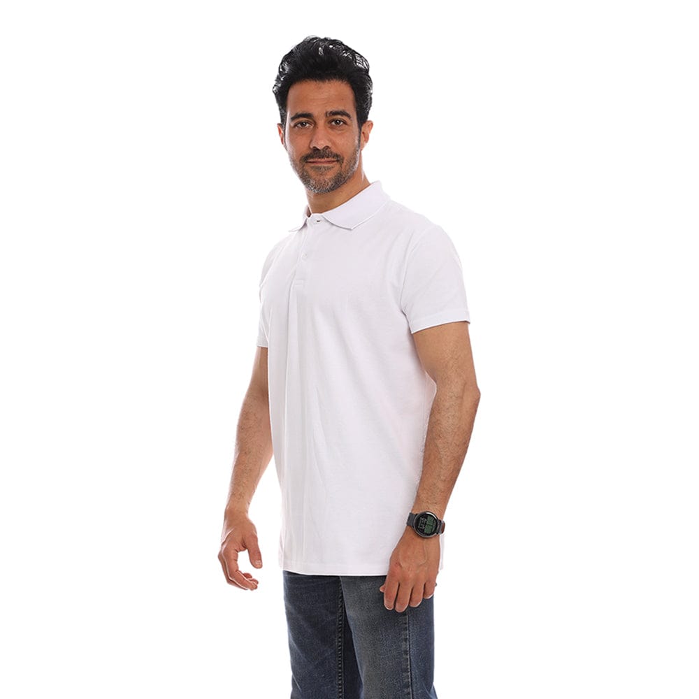 تيشيرت بولو من تيندون رجالي أبيض