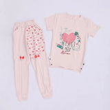 ترنج مطبوع بناتي سينجل ليكرا الوان متعددة صيفي من روزانا -3124