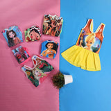 مايوة قطعه واحده مطبوع بناتي غطس ليكرا الوان متعددة صيفي من اس كيه اتش -102475-3