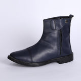 حذاء سنيكرز رجالى فوندي جلد إسكاي مستورد ونعل PVC حقن كحلي جميع المواسم من بي بلس تريد-SH-38