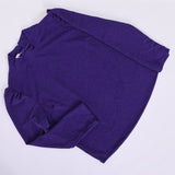 بلوزه ساده حريمي ستان ازرق جميع المواسم من سالي-BAD-3