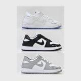 حذاء سنيكرز حريمى فوندي جلد إسكاي مستورد ونعل PVC حقن الوان متعددة جميع المواسم من الشماع 2024-X-76