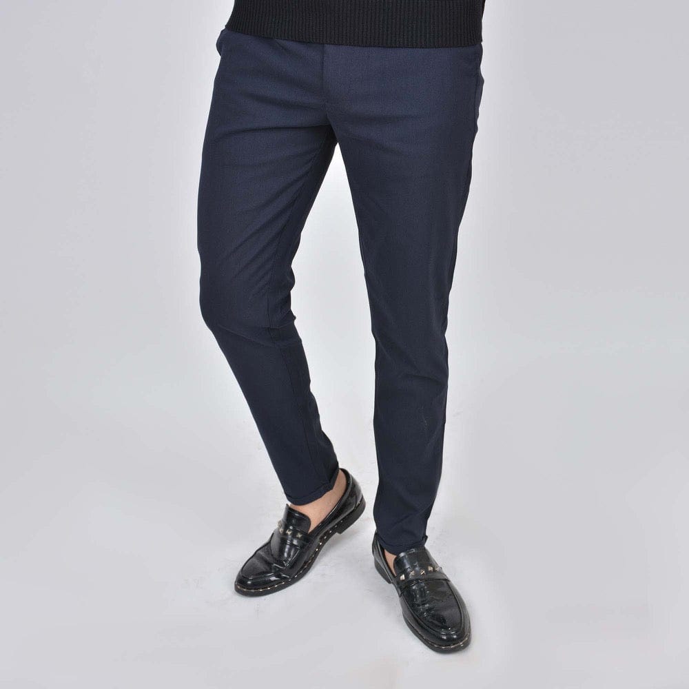 بنطلون كلاسيك رجالي كحلي من إم كيه إم فاشون