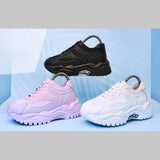 حذاء سنيكرز حريمى فوندي جلد إسكاي مستورد ونعل PVC حقن الوان متعددة جميع المواسم من آل وحيد-L-552