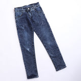 بنطلون جينز سادة أطفالي جينز غامق من أس كيه اتش