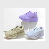 حذاء سنيكرز حريمى فوندي جلد إسكاي مستورد ونعل PVC حقن الوان متعددة جميع المواسم من آل وحيد-L-842