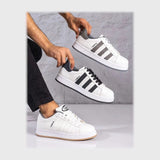 حذاء سنيكرز رجالى فوندي جلد إسكاي مستورد ونعل PVC حقن الوان متعددة جميع المواسم من ان ستايل-38