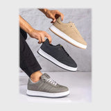 حذاء سنيكرز رجالى فوندي جلد إسكاي مستورد ونعل PVC حقن الوان متعددة جميع المواسم من ان ستايل-K40