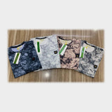 تيشترت اوفر سايز رجالي بسكوتة مطبوع الوان متعددة صيفي من فرعون25-6033-4