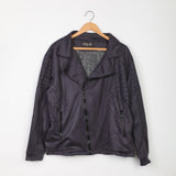 جاكيت كاجوال من الهيبة رجالي قطن; أسود