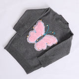 بلوفر بناتي عجينه شتوي الوان متعدده من ان جي