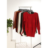 بلوفر أكمام طويلة حريمى تريكو; ألوان متعددة