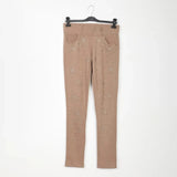 بنطلون قصة ضيقة بتطريز حريمي جينز حريمي بيج من ازياء