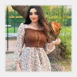 فستان وسط أستيك وكباسين من آخر شياكة