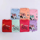 ترنج مطبوع بناتي شعيرات الوان متعددة صيفي من او اي -AI-14