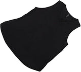 قميص بدون اكمام حريمي قطن اسود صيفي من ازياء -am-28