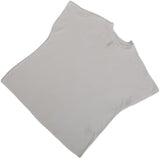 تيشرت كت برقبه دائريه حريمي قطن ليكرا جراي صيفي من ازياء -am-33