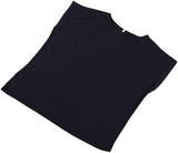 تيشيرت بدون اكمام حريمي قطن كحلي صيفي من ازياء-AM-34