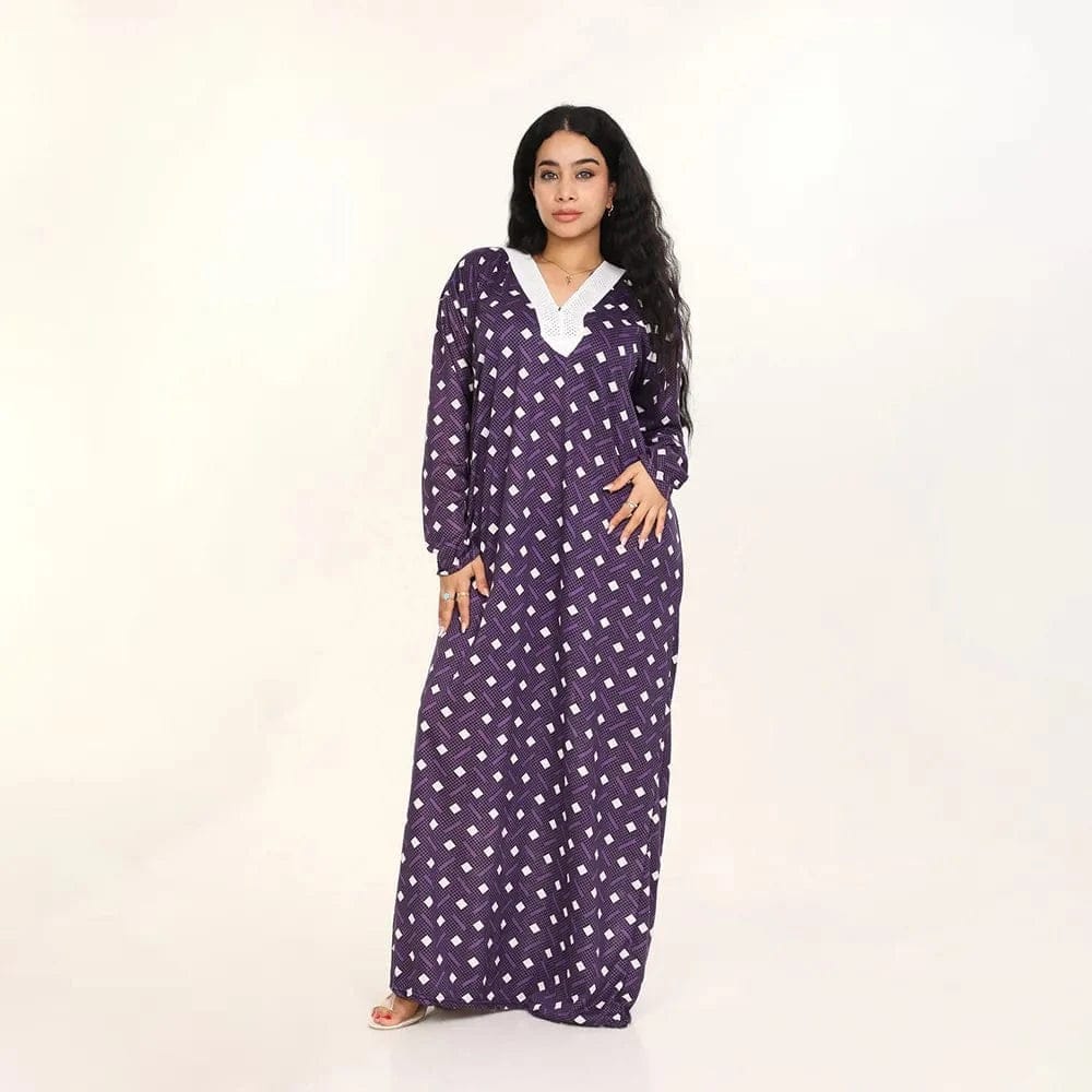 جلابيه كم بيتي حريمي الوان متعددة من او اي