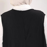 فستان طويل حريمي قطن اسود صيفي من ازياء-MR-2