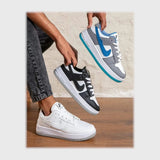 حذاء سنيكرز رجالى فوندي جلد إسكاي مستورد ونعل PVC حقن الوان متعددة جميع المواسم من ان ستايل-SR116