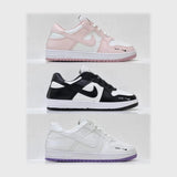 حذاء سنيكرز حريمى فوندي جلد إسكاي مستورد ونعل PVC حقن الوان متعددة جميع المواسم من الشماع 2024-X-78