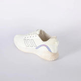 حذاء سنيكرز حريمى فوندي جلد إسكاي مستورد ونعل PVC حقن ابيض جميع المواسم من ازياء-H-39-6