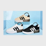 حذاء سنيكرز حريمى فوندي جلد إسكاي مستورد ونعل PVC حقن الوان متعددة جميع المواسم من آل وحيد-L-1011