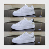 حذاء سنيكرز رجالى فوندي جلد إسكاي مستورد ونعل PVC حقن ابيض جميع المواسم من نيولوك-Z75089