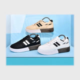 حذاء سنيكرز حريمي فوندي جلد اسكاي مستورد ونعل PVC حقن الوان متعددة جميع المواسم من الوحيد روك - L-1026