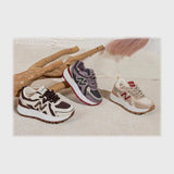 حذاء سنيكرز اطفالى فوندي جلد إسكاي مستورد ونعل PVC حقن الوان متعددة جميع المواسم من ان ستايل - SR-222