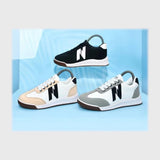 حذاء سنيكرز حريمي فوندي جلد اسكاي مستورد ونعل PVC حقن الوان متعددة جميع المواسم من الوحيد روك - L-1034