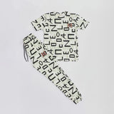 ترينج تيشيرت وبنطلون اولادي بسكوته الوان متعددة صيفي من فرعون-5106