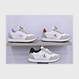 حذاء سنيكرز حريمي فوندي جلد إسكاي مستورد ونعل PVC حقن الوان متعددة جميع المواسم من كيو آر شوز - XO17