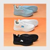 حذاء سنيكرز حريمي فوندي تريكو نسيج خيط مستورد نعل حقن PVC الوان متعددة جميع المواسم من باندا - PF71