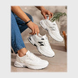 حذاء سنيكرز رجالي فوندي جلد إسكاي مستورد ونعل PVC حقن الوان متعددة جميع المواسم من اس اند كيه - Z-1116NBS