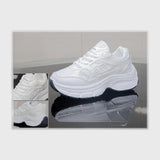 حذاء سنيكرز حريمى فوندي جلد إسكاي مستورد ونعل PVC حقن ابيض جميع المواسم من نيولوك - F25801