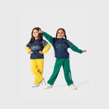 ترنج قطعتين بناتي بناتي ملتون قطن100‎%‎  مطعم جينز ‌‎ الوان متعددة شتوي من لارك ارت - 5002